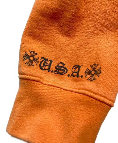 CHROME HEARTS（クロムハーツ）CHROME HEARTS (クロムハーツ) ダガープリントスウェット オレンジ サイズ:Lの古着・服飾アイテム