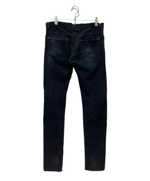 DIOR HOMME（ディオール オム）DIOR HOMME (ディオール オム) 09AW エディ期  ダメージ コーデュロイ スキニー パンツ ネイビー サイズ:31の古着・服飾アイテム