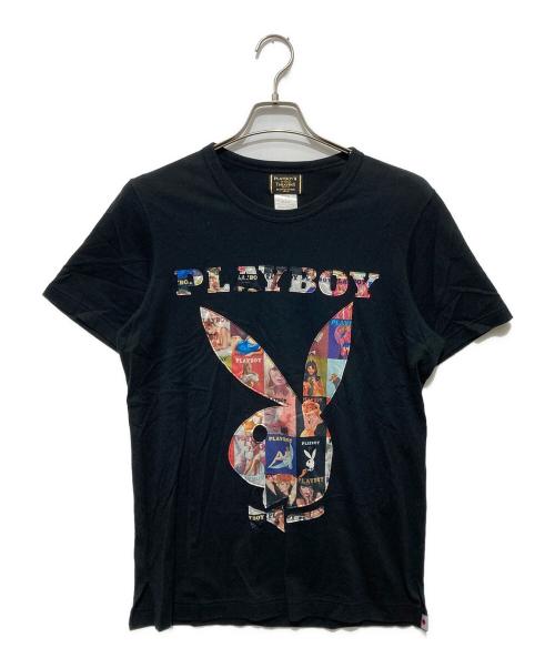 PLAY BOY（プレイボーイ）PLAY BOY (プレイボーイ) Mastermind JAPAN (マスターマインド ジャパン) THEATER8  TEE シアター8 半袖カットソー Tシャツ ブラック サイズ:Mの古着・服飾アイテム