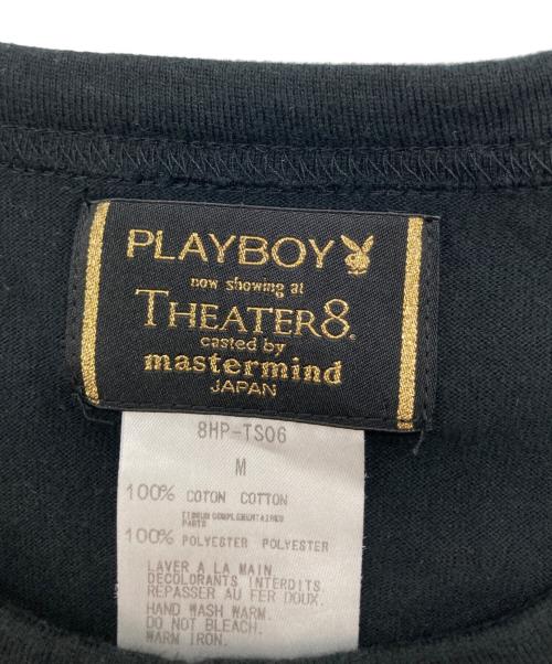 PLAY BOY（プレイボーイ）PLAY BOY (プレイボーイ) Mastermind JAPAN (マスターマインド ジャパン) THEATER8  TEE シアター8 半袖カットソー Tシャツ ブラック サイズ:Mの古着・服飾アイテム