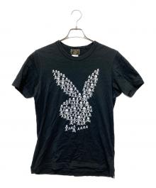 PLAY BOY×Mastermind JAPAN（プレイボーイ×マスターマインド ジャパン）の古着「RHEATER 8 Tee」｜ブラック