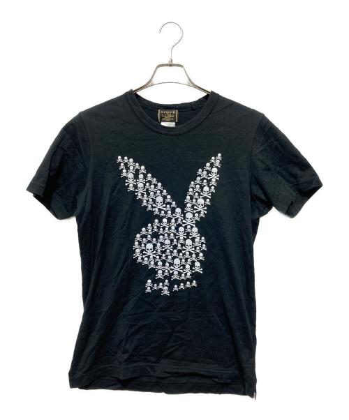 PLAY BOY（プレイボーイ）PLAY BOY (プレイボーイ) Mastermind JAPAN (マスターマインド ジャパン) RHEATER 8 Tee ブラック サイズ:Mの古着・服飾アイテム