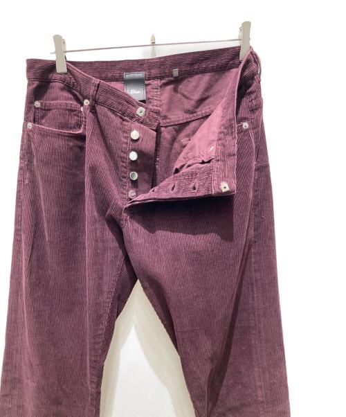 DIOR HOMME（ディオール オム）DIOR HOMME (ディオール オム) 05AW エディ期 フレアコーデュロイパンツ ボルドー サイズ:31の古着・服飾アイテム