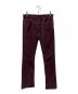 DIOR HOMME（ディオール オム）の古着「05AW エディ期 フレアコーデュロイパンツ」｜ボルドー