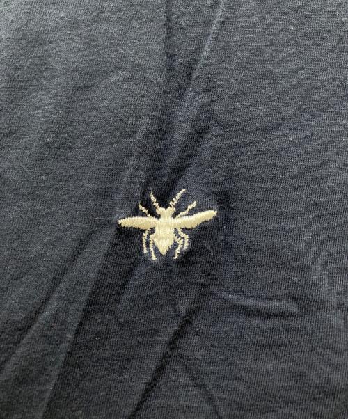 DIOR HOMME（ディオール オム）DIOR HOMME (ディオール オム) Bee刺繍VネックTシャツ ネイビー サイズ:Sの古着・服飾アイテム