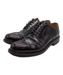 Jalan Sriwijaya（ジャランスリウァヤ）の古着「BORDO HI SHINE ハイシャインレザーUチップシューズ」｜バーガンディー