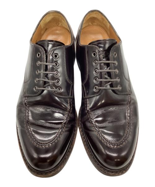 Jalan Sriwijaya（ジャランスリウァヤ）Jalan Sriwijaya (ジャランスリウァヤ) BORDO HI SHINE ハイシャインレザーUチップシューズ バーガンディー サイズ:7 1663の古着・服飾アイテム