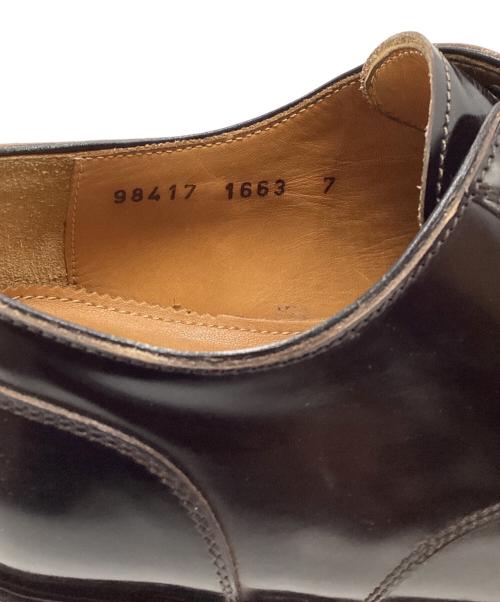 Jalan Sriwijaya（ジャランスリウァヤ）Jalan Sriwijaya (ジャランスリウァヤ) BORDO HI SHINE ハイシャインレザーUチップシューズ バーガンディー サイズ:7 1663の古着・服飾アイテム