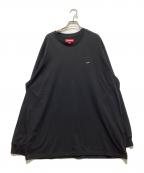 SUPREMEシュプリーム）の古着「24SS Small Box L/S Tee / 24SS スモールボックスロゴ長袖カットソー/ ロングスリーブカットソー」｜ブラック