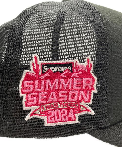 SUPREME（シュプリーム）SUPREME (シュプリーム) New Era (ニューエラ) 24SS Box Logo Mesh Back Cap / 24SS ボックスロゴ メッシュ バック キャップ ブラックの古着・服飾アイテム