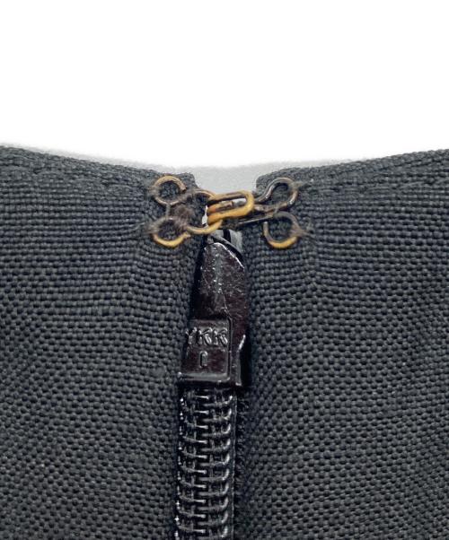 GUCCI（グッチ）GUCCI (グッチ) シルクリネンノースリーブワンピース ブラック サイズ:42の古着・服飾アイテム