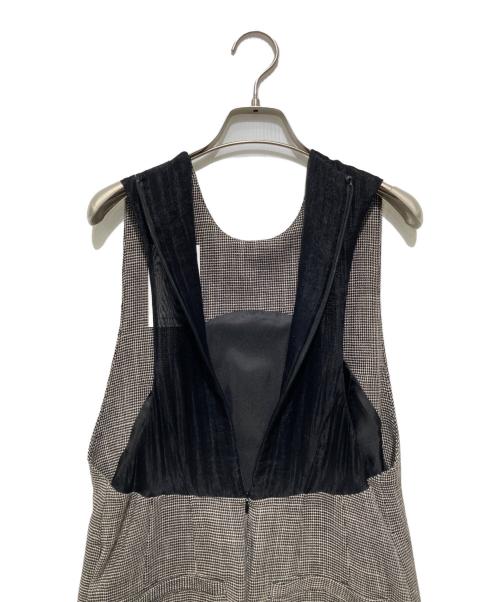 CLANE（クラネ）CLANE (クラネ) SHEER MAXI ONEPIECE シアーマキシワンピース ベージュ×ブラック サイズ:Mの古着・服飾アイテム