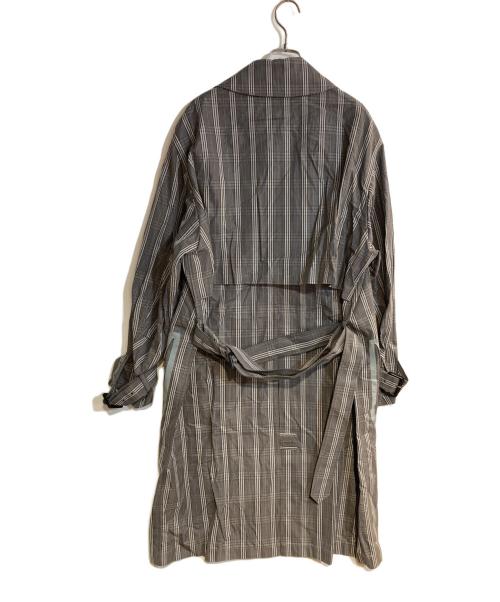 Name.（ネーム）Name. (ネーム) チェックトレンチコート グレー サイズ:2の古着・服飾アイテム
