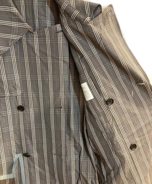 Name.（ネーム）Name. (ネーム) チェックトレンチコート グレー サイズ:2の古着・服飾アイテム