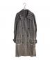 Name.（ネーム）の古着「チェックトレンチコート」｜グレー