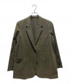 MARGARET HOWELLマーガレットハウエル）の古着「MATT COTTON TWILL テーラード ジャケット」｜グリーン