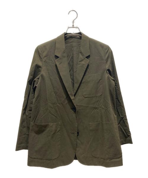 MARGARET HOWELL（マーガレットハウエル）MARGARET HOWELL (マーガレットハウエル) MATT COTTON TWILL テーラード ジャケット グリーン サイズ:3の古着・服飾アイテム