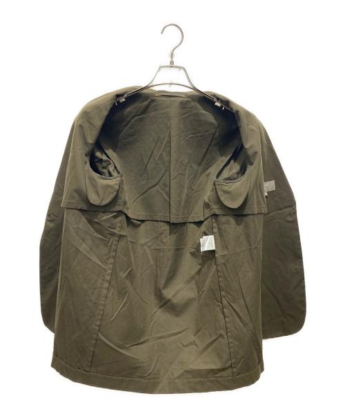 MARGARET HOWELL（マーガレットハウエル）MARGARET HOWELL (マーガレットハウエル) MATT COTTON TWILL テーラード ジャケット グリーン サイズ:3の古着・服飾アイテム