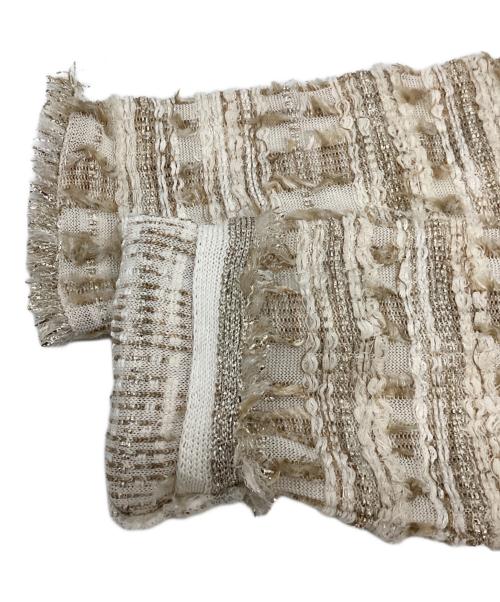 BALLSEY（ボールジィ）BALLSEY (ボールジィ) マテリアルミックスツイード ショートカーディガン ベージュ サイズ:Sの古着・服飾アイテム