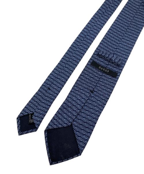 GUCCI（グッチ）GUCCI (グッチ) インターロッキングGネクタイ ネイビー サイズ:FREEの古着・服飾アイテム