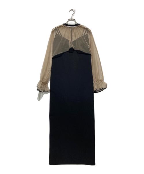 Ameri（アメリ）AMERI (アメリ) MANY WAY AIRY VEIL DRESS ベージュ サイズ:FREEの古着・服飾アイテム