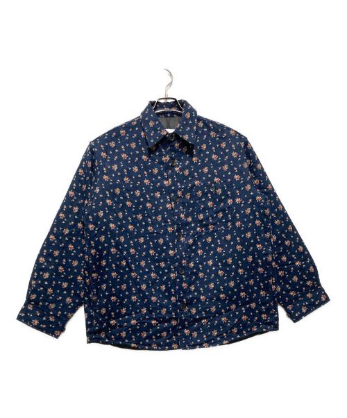 PERVERZE（パーバーズ）PERVERZE (パーバーズ) Puffer Sirts / パファーシャツ / 中綿シャツ ジャケット ネイビー サイズ:FREEの古着・服飾アイテム