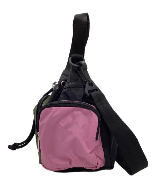 LeSportsac（レスポートサック）LESPORTSAC (レスポートサック) AMERI (アメリ) ショルダーバッグ ピンク×カーキの古着・服飾アイテム