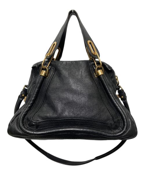 Chloe（クロエ）Chloe (クロエ) パラティ / 2WAYハンドバッグ ブラックの古着・服飾アイテム