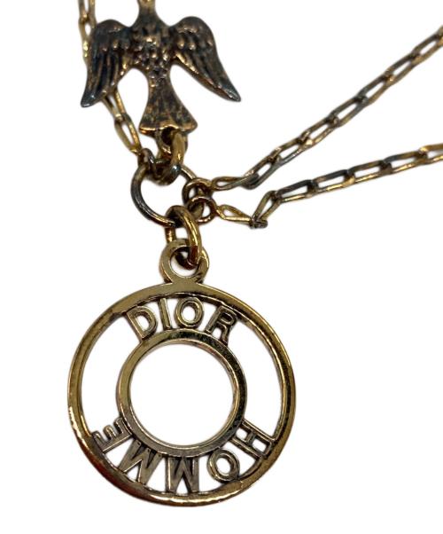DIOR HOMME（ディオール オム）DIOR HOMME (ディオール オム) イーグルモチーフチェーンネックレス ゴールド(色)の古着・服飾アイテム
