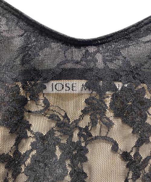 JOSE MOON（ジョゼムーン）JOSE MOON (ジョゼムーン) LACE DOCKING DRESS ベージュ×ブラック サイズ:Mの古着・服飾アイテム