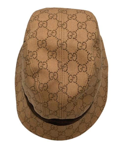 GUCCI（グッチ）GUCCI (グッチ) GG柄バケットハット ベージュ サイズ:XLの古着・服飾アイテム