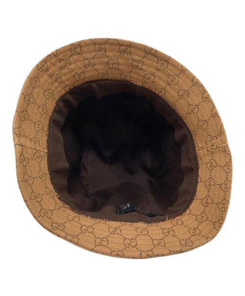 GUCCI（グッチ）GUCCI (グッチ) GG柄バケットハット ベージュ サイズ:XLの古着・服飾アイテム