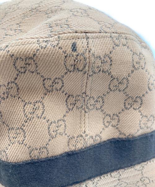 GUCCI（グッチ）GUCCI (グッチ) GG柄バケットハット ベージュ サイズ:XLの古着・服飾アイテム