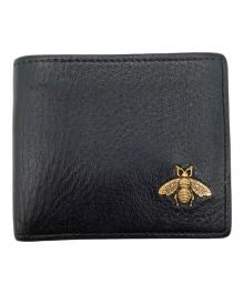 GUCCI（グッチ）の古着「アニマリエレザー札入れ」｜ブラック
