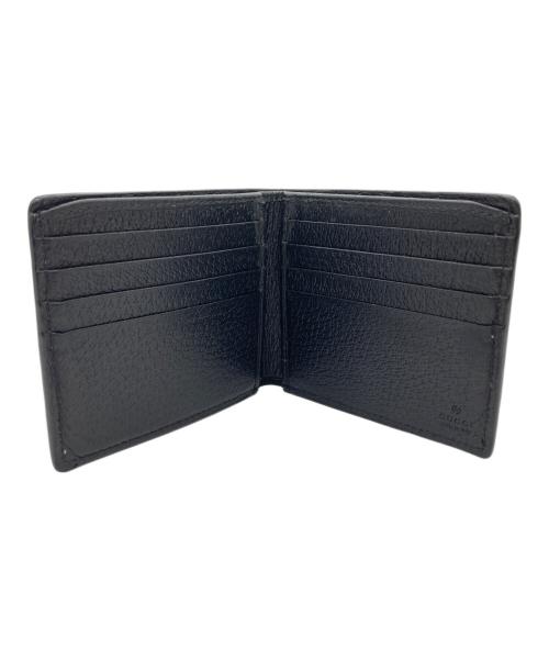 GUCCI（グッチ）GUCCI (グッチ) アニマリエレザー札入れ ブラックの古着・服飾アイテム