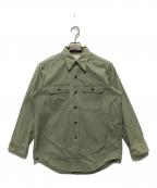 MADISON BLUEマディソンブルー）の古着「HAMPTON ハンプトン長袖シャツ」｜カーキ