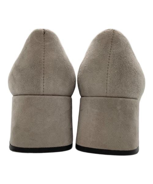 sergio rossi（セルジオロッシ）sergio rossi (セルジオロッシ) スクエアトゥーパンプス / スウェードパンプス グレー サイズ:35 1/2の古着・服飾アイテム