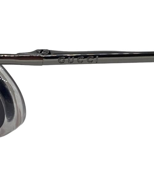 GUCCI（グッチ）GUCCI (グッチ) オーバルサングラス ブラック サイズ:56□16の古着・服飾アイテム