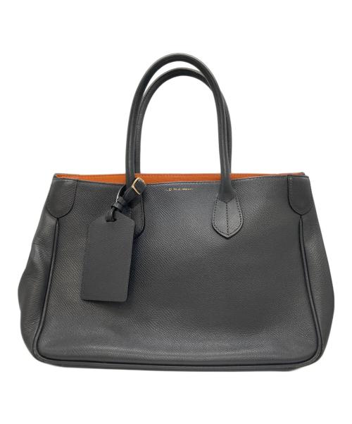 A.D.M.J.（エーディーエムジェイ）A.D.M.J. (エーディーエムジェイ) レザートートバッグ グレーの古着・服飾アイテム