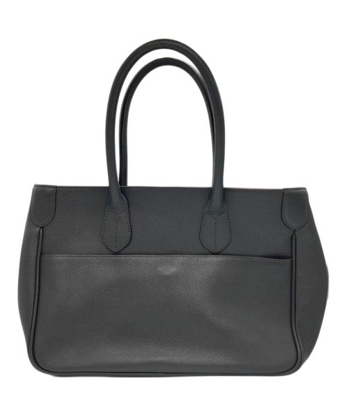 A.D.M.J.（エーディーエムジェイ）A.D.M.J. (エーディーエムジェイ) レザートートバッグ グレーの古着・服飾アイテム