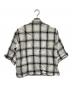 MARGARET HOWELL (マーガレットハウエル) LARGE CHECK LINEN ホワイト×ブラック サイズ:Ｓ：7000円