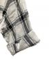 中古・古着 MARGARET HOWELL (マーガレットハウエル) LARGE CHECK LINEN ホワイト×ブラック サイズ:Ｓ：7000円