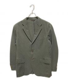 PAPAS（パパス）の古着「シアサッカーテーラードジャケット」｜カーキ