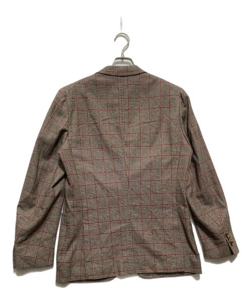 ISAIA（イザイア）ISAIA (イザイア) SAILOR セイラ― グレンチェックテーラードジャケット ブラウン サイズ:48の古着・服飾アイテム