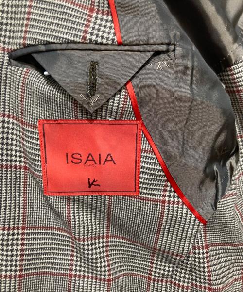 ISAIA（イザイア）ISAIA (イザイア) SAILOR セイラ― グレンチェックテーラードジャケット ブラウン サイズ:48の古着・服飾アイテム