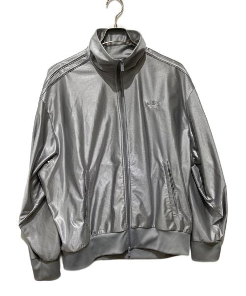 adidas（アディダス）adidas (アディダス) ファイヤーバード オーバーサイズ トラックトップ ジャケット グレー サイズ:Ｍの古着・服飾アイテム