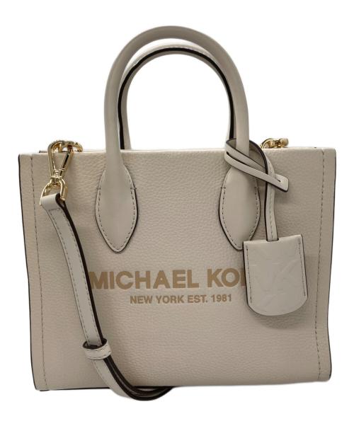 MICHAEL KORS（マイケル・コース）MICHAEL KORS (マイケル・コース) スモール ショッパー トートバッグ ベージュの古着・服飾アイテム