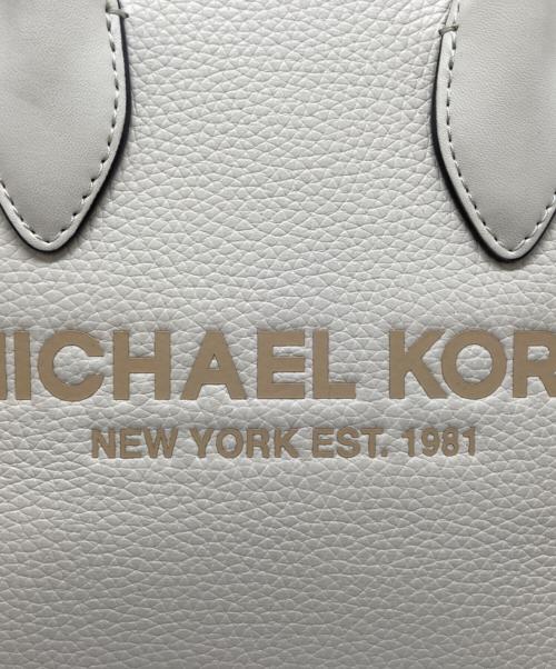 MICHAEL KORS（マイケル・コース）MICHAEL KORS (マイケル・コース) スモール ショッパー トートバッグ ベージュの古着・服飾アイテム