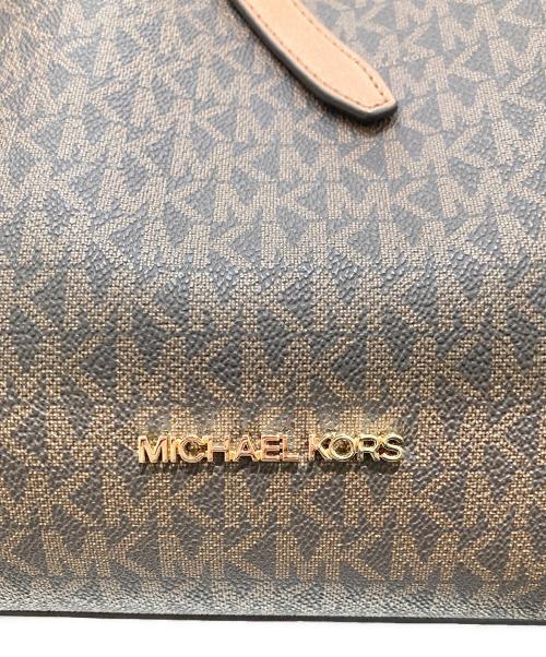 MICHAEL KORS（マイケル・コース）MICHAEL KORS (マイケル・コース) トートバッグ ブラウンの古着・服飾アイテム