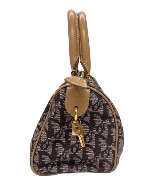Christian Dior（クリスチャン ディオール）Christian Dior (クリスチャン ディオール) ミニボストンハンドバッグ ベージュ×ブラウンの古着・服飾アイテム